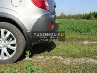 Защита задняя (центральная овальная) 75х42 мм Opel Antara 2012